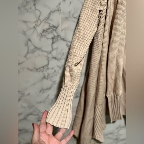 Zara Knit Cream Open Front Cardigan - Picture 2 of 7